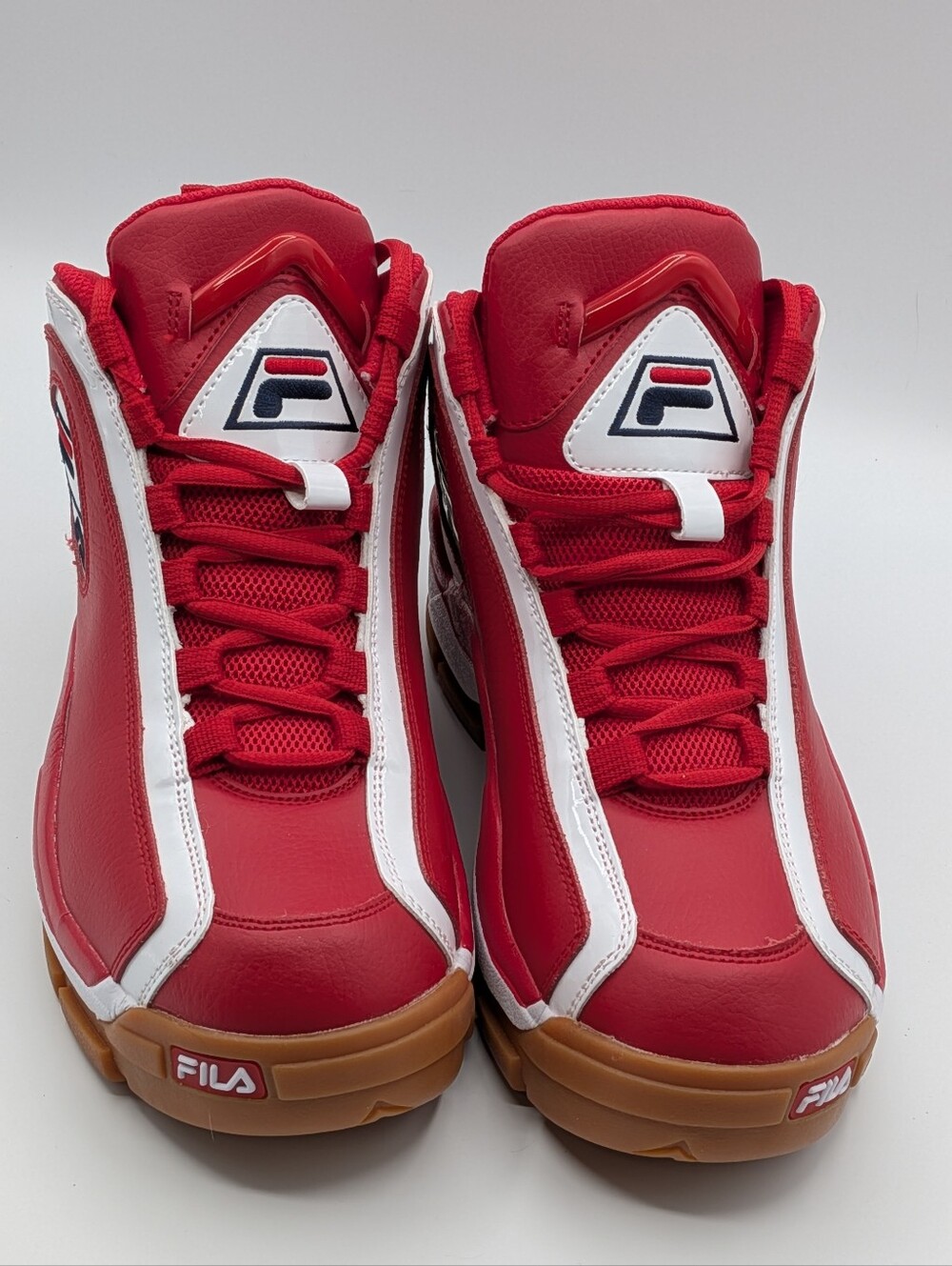 Fila Grant Hill 2 Retro Crimson Red White Gum Men Basketball Shoes Size 9